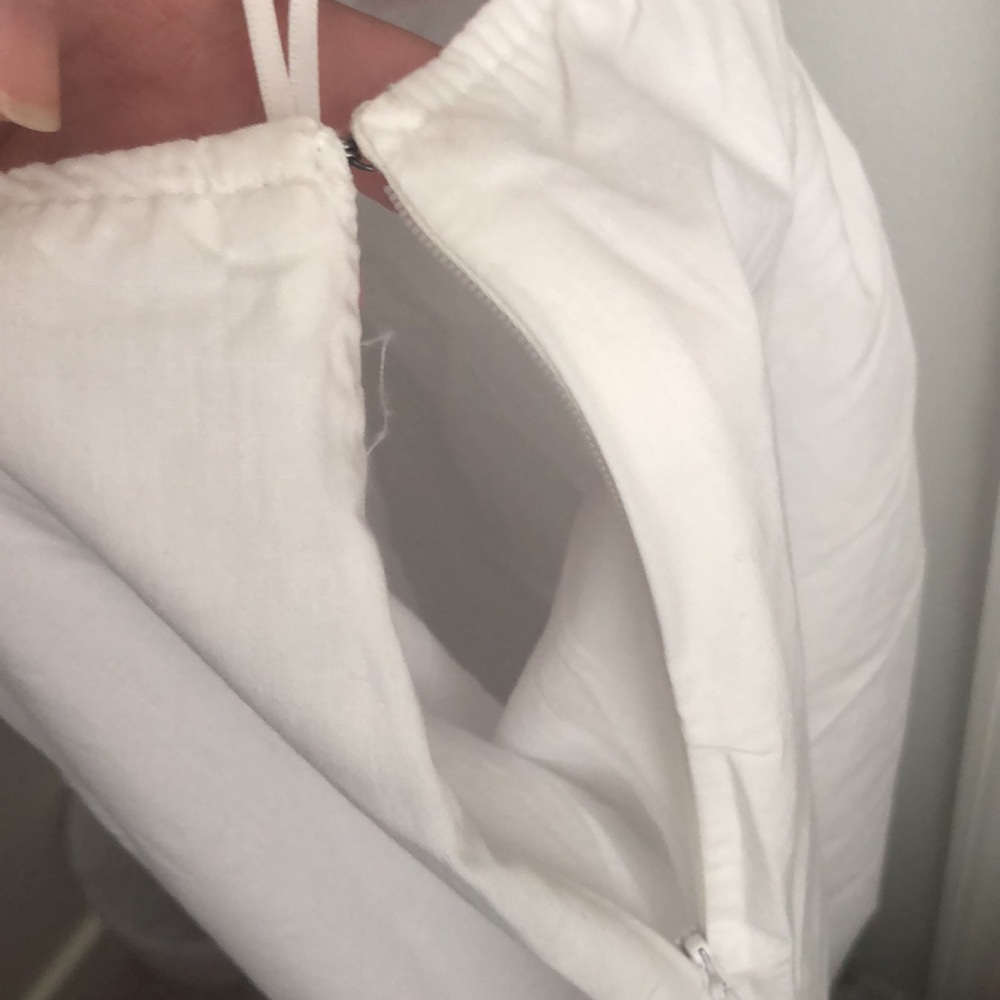 Abercrombie & Fitch White Cutout Midi Dress - Picture 6 of 9